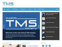 Tablet Screenshot of clinicaltmssociety.org